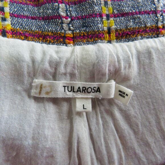 Revole Tularosa Greyson Pant Trousers Plaid Paperbag Pant High Waist Twill Large - Picture 7 of 9